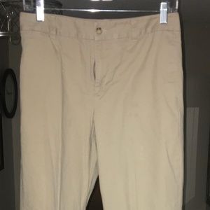 Chaps Brand, Boys Khaki Pants, Size 18, Flat Front